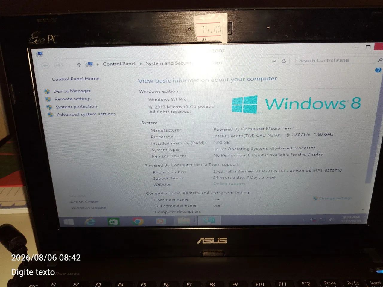 Notebook Asus todo bom - Foto 3