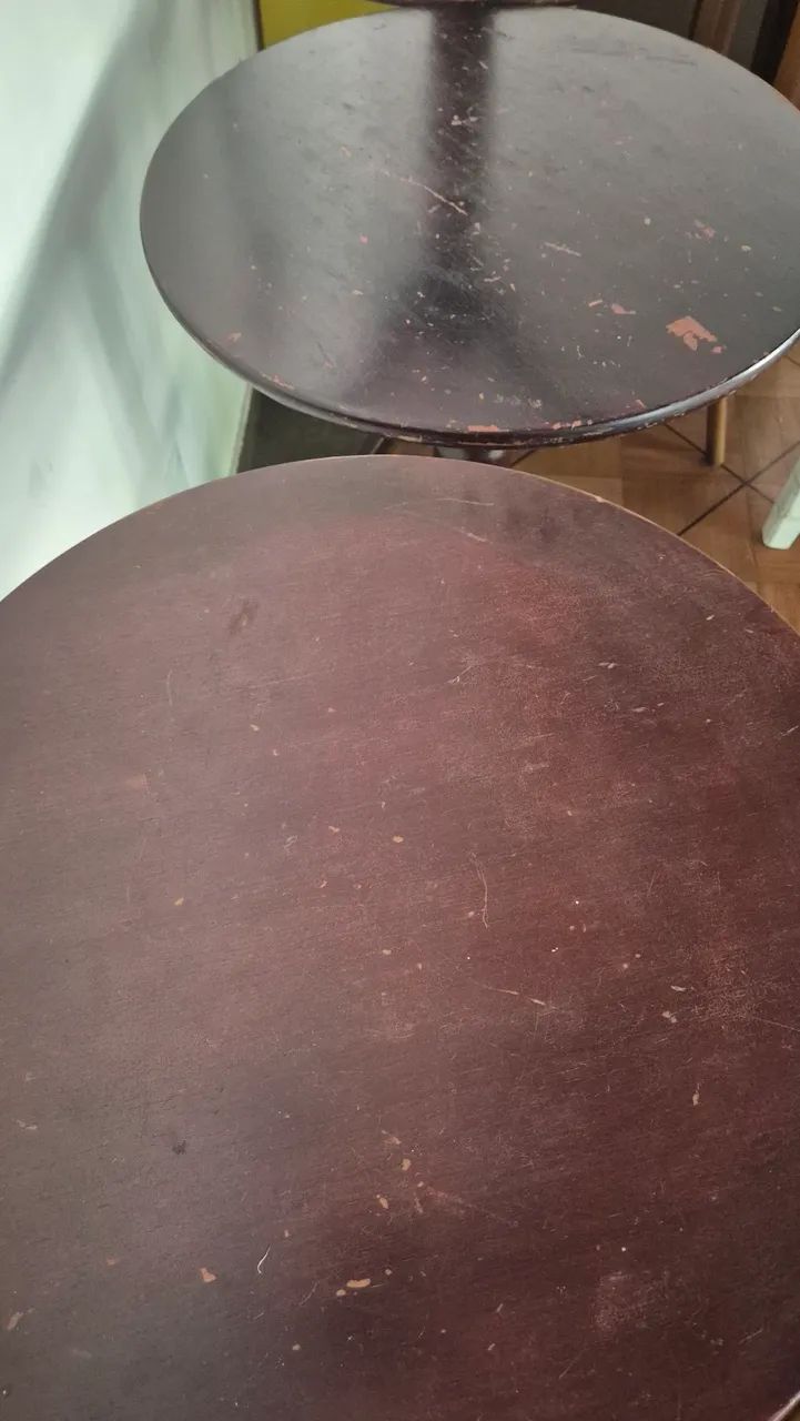 Vendo 5 mesinhas bistrô baixa rústica  - Foto 2