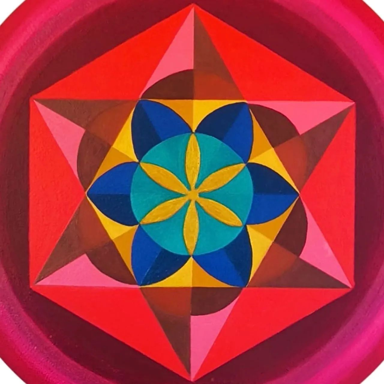 Quadro mandala em MDF 60cm - Foto 3