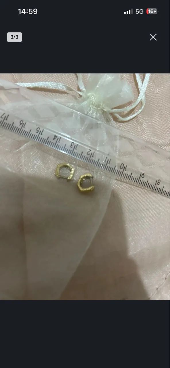 Brinco ouro 18k