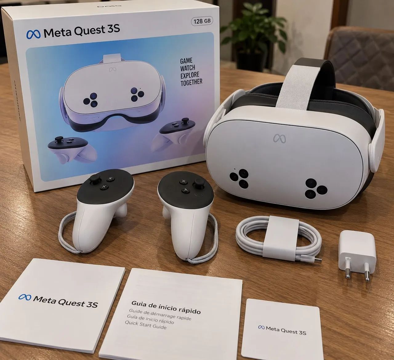 Óculos de Realidade Virtual Meta Quest 3S 128GB NOVO lacrado