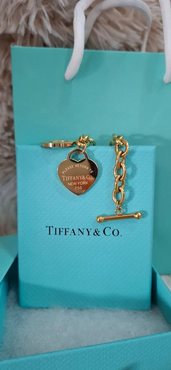 Pulseira Tiffany & Co. Dourada nova - Foto 4