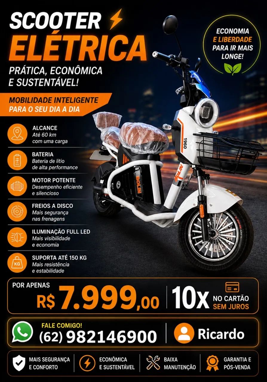 Scooter Elétrica Bolin