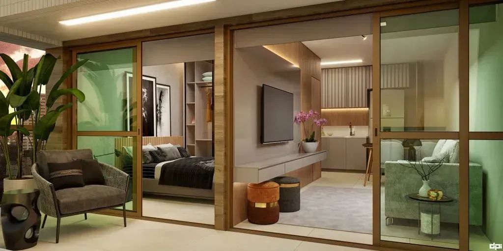 EM-Edf.Terraço Beira Rio , 32m² até 38m², 1 quarto - Madalena. - Foto 12