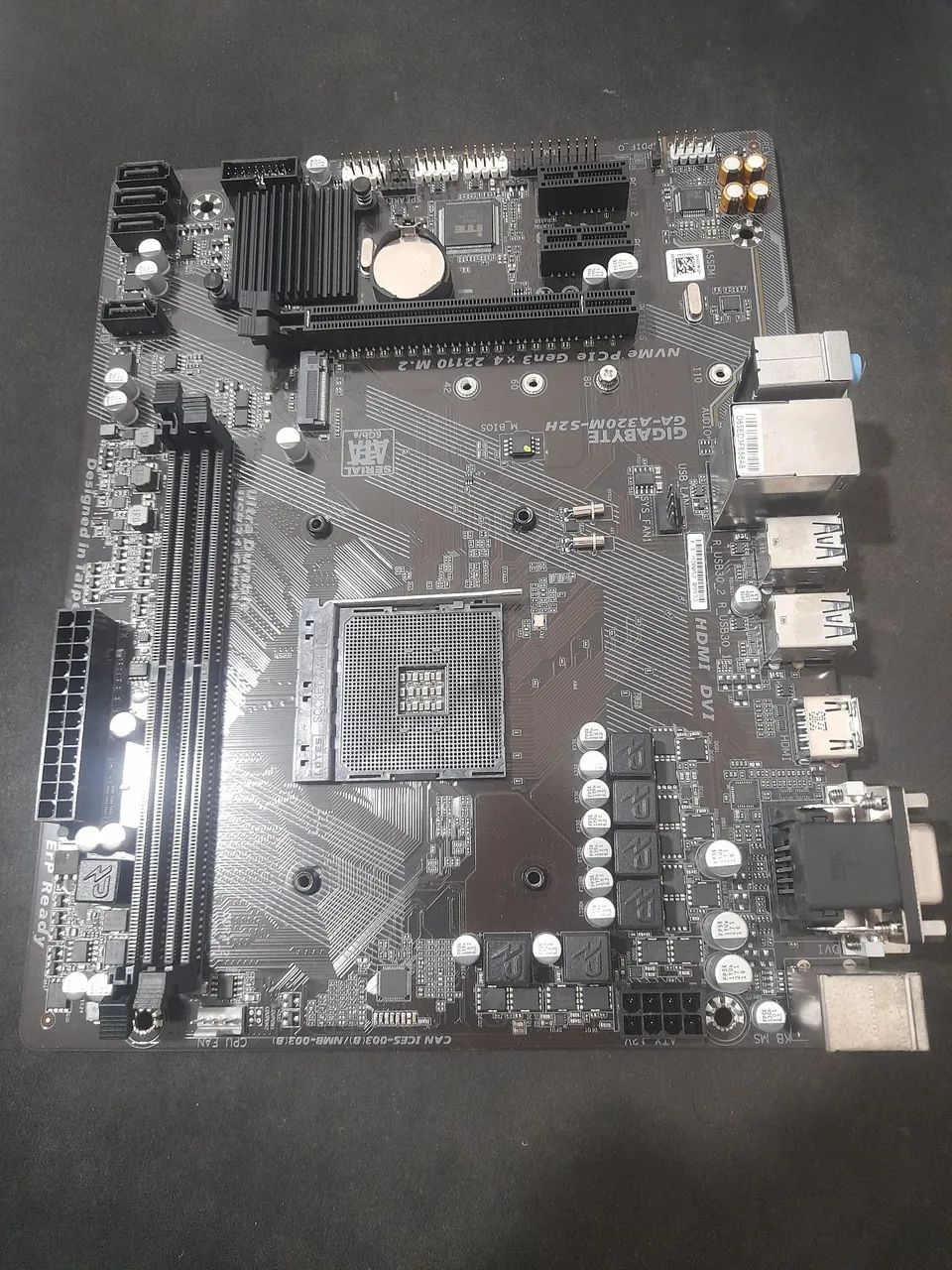 Placa-mãe Gigabyte A320M-S2H - Foto 3