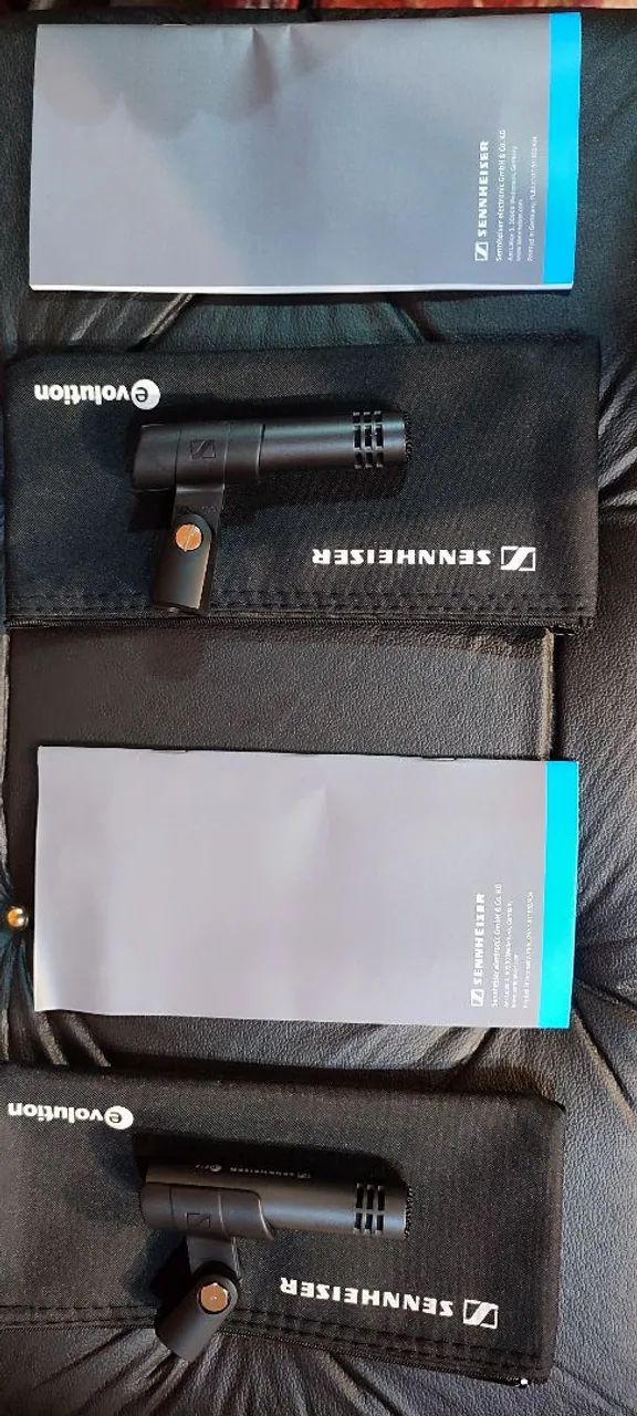 PAR DE MICROFONES  SENHEISER E 614 MUITO NOVO  - Foto 3