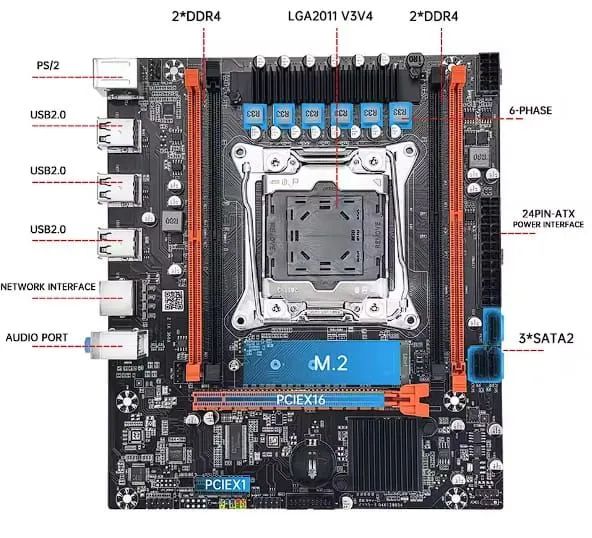 Kit gamer placa mae X99 Xeon E5 2680 v3 - Foto 3