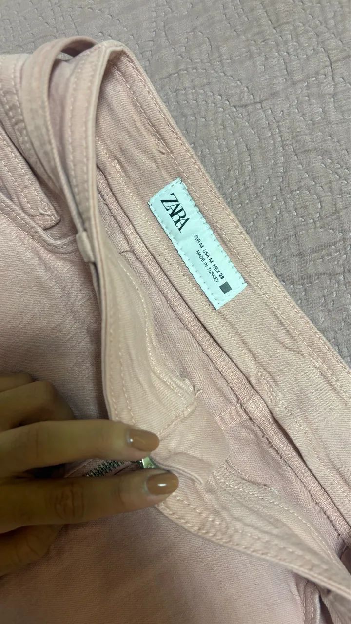 Saia jeans Zara TAM M. Veste 36/38