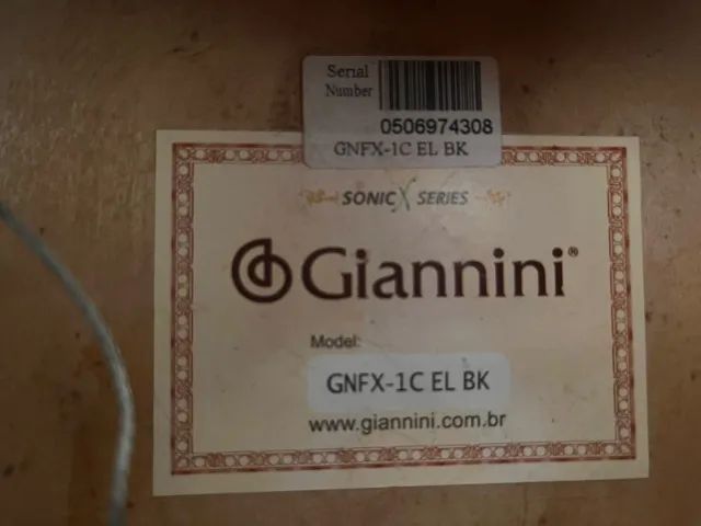 Violão Giannini modelo GNFX-1C EL BK - Foto 2