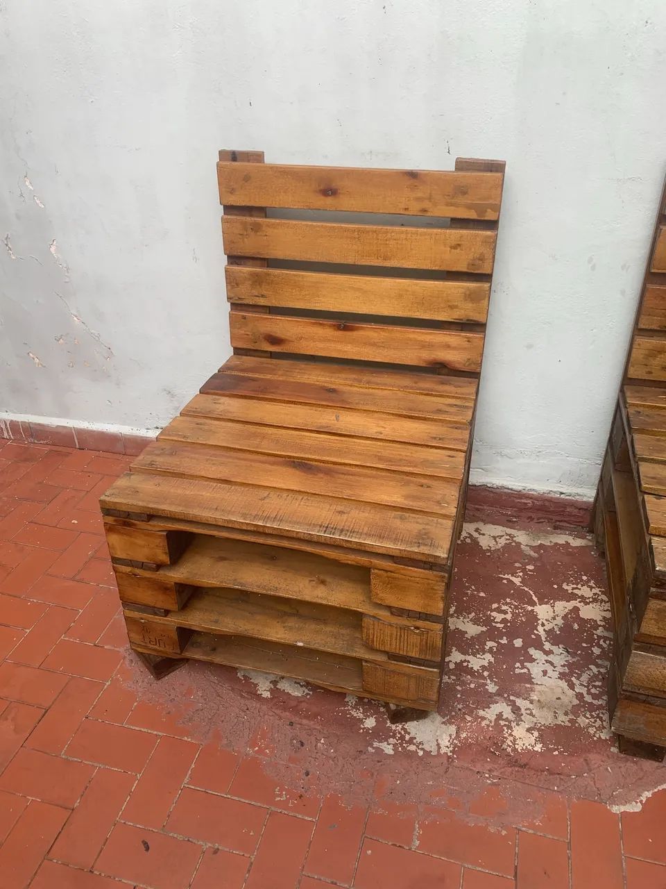 Sofá e poltrona de pallet