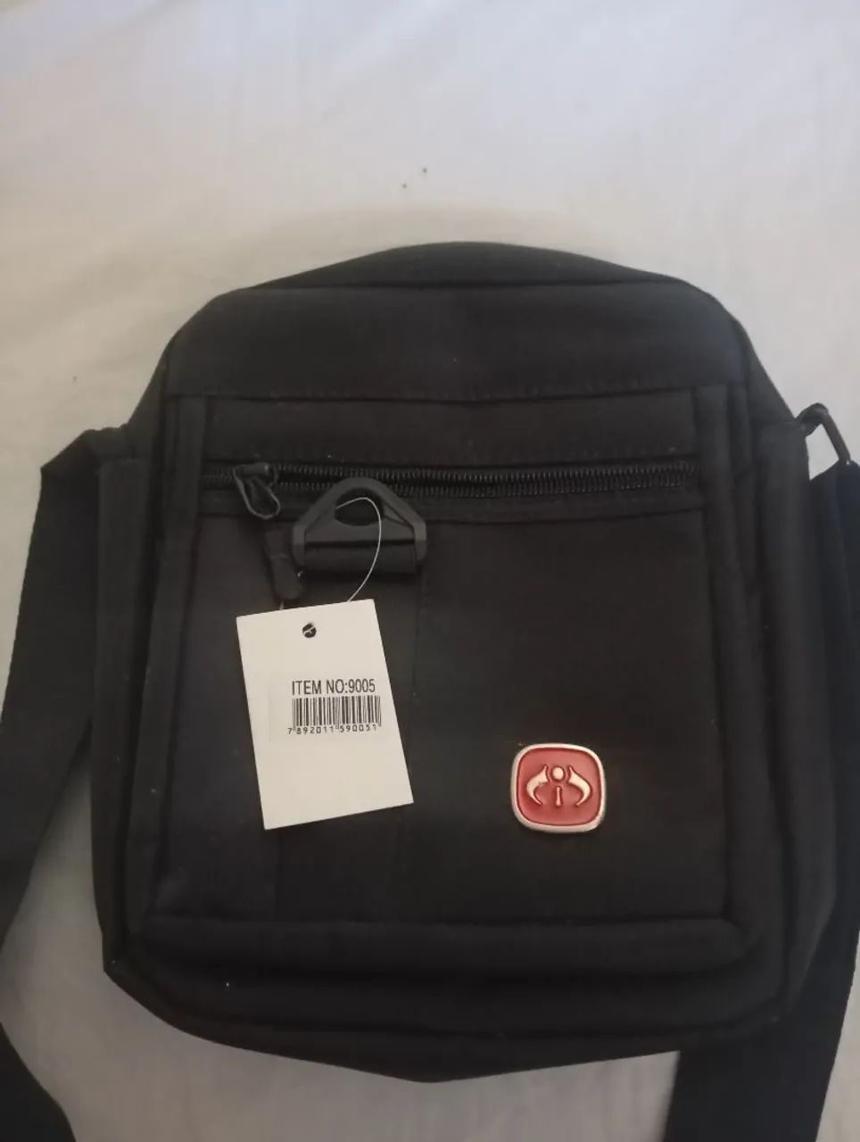 Bolsa masculina preta nova - Foto 2