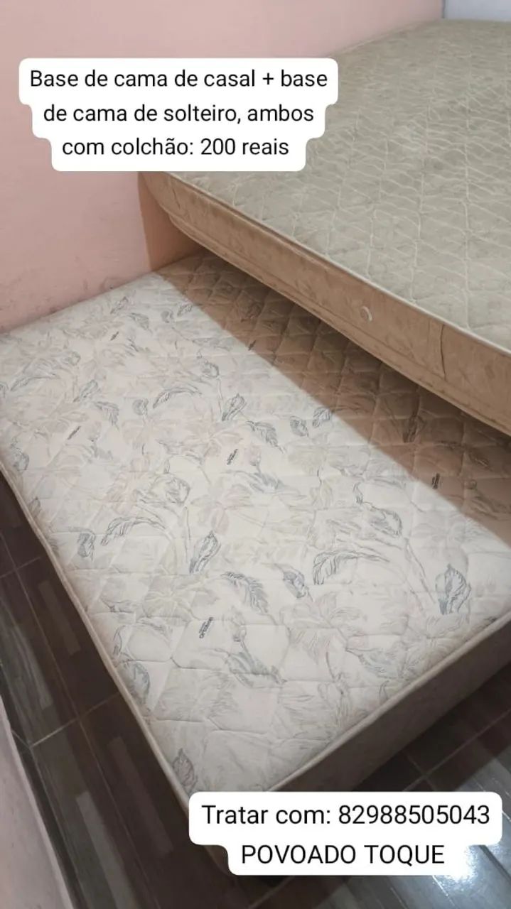 CAMA DE CASAL E CAMA DE SOLTEIRO - Foto 4