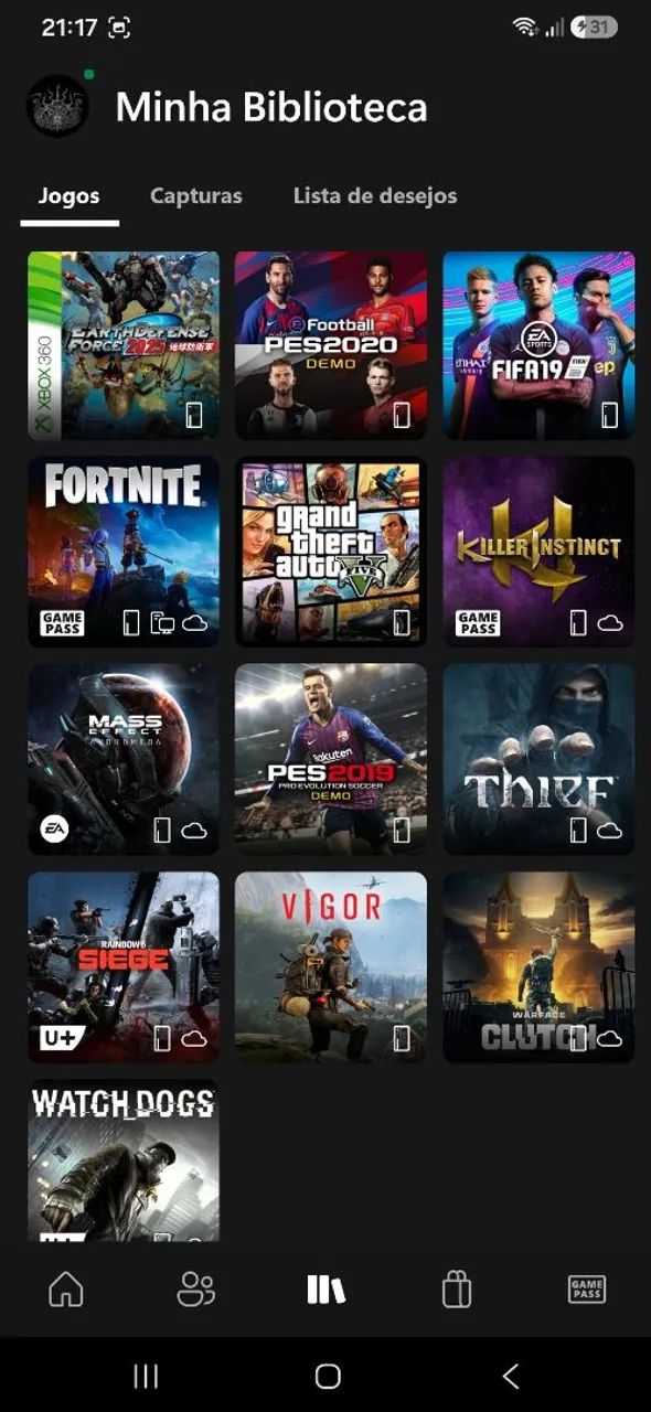 CONTA XBOX COM 8 JOGOS