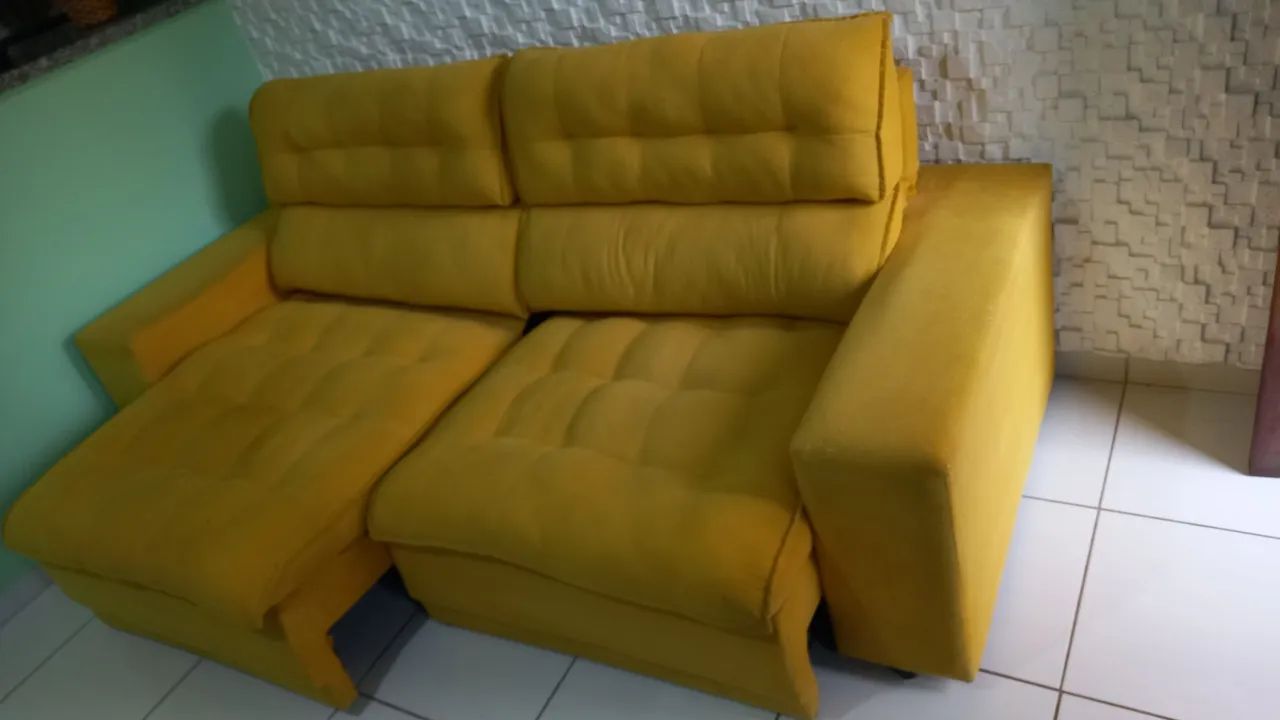 SOFA RETRÁTIL RECLINÁVEL 2,30 mt - Foto 2