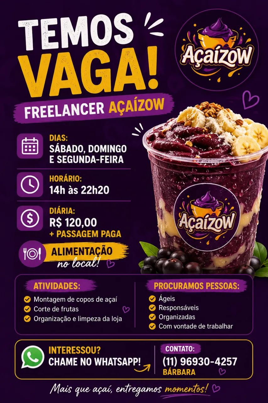 Vaga freelance 