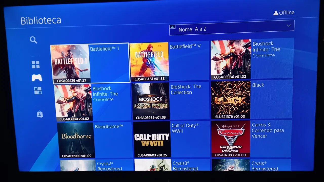 PS4 pro desbloqueado com SSD 1 TB, vários jogos, 