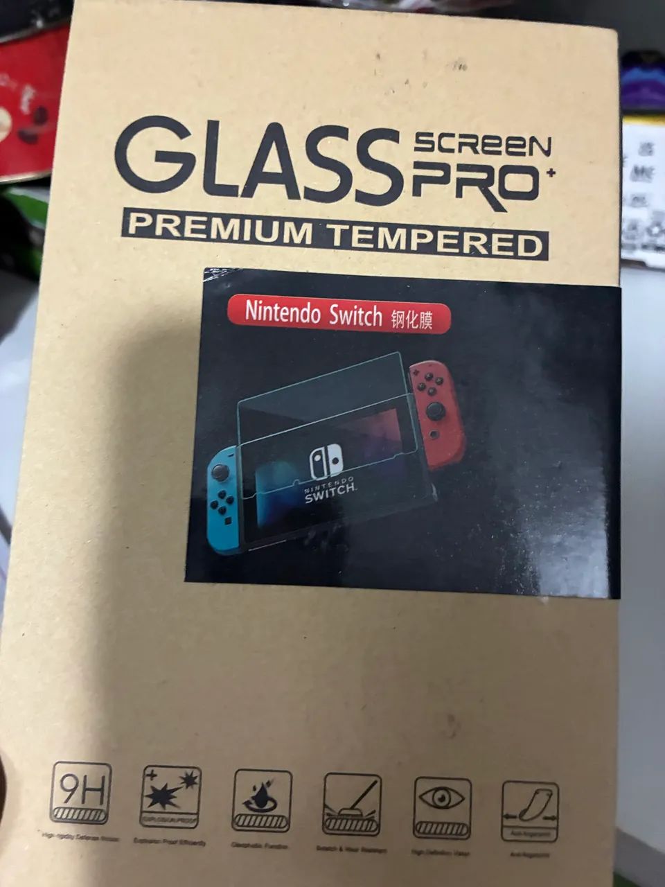 Película de Vidro Temperado 9H para Nintendo Switch - Nova