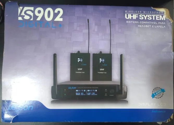 Sistema de Microfone Sem Fio LeSon LS902 Digital