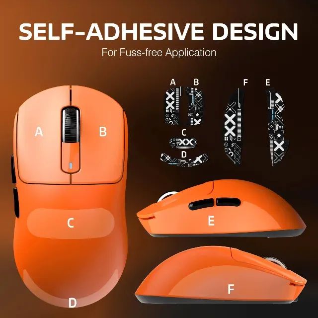 mouse gamer laranja