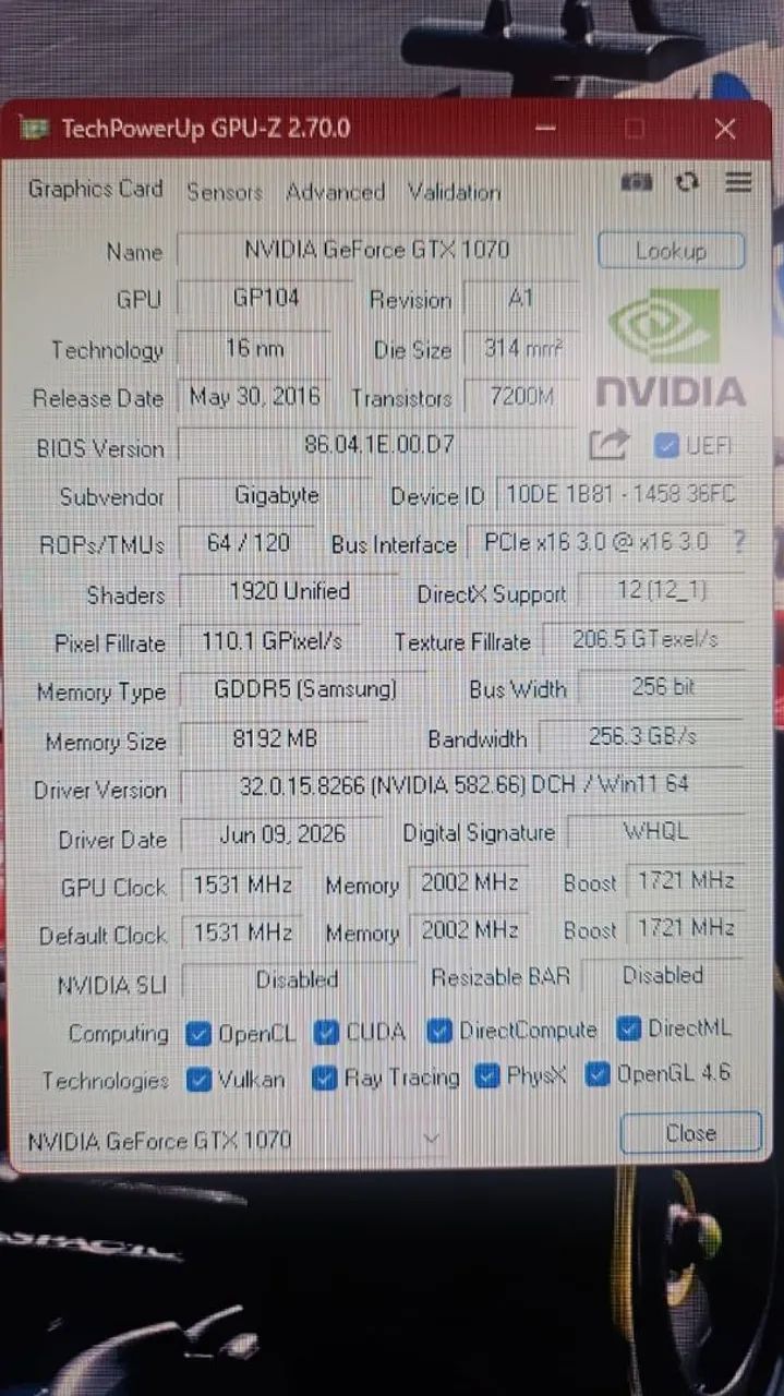 GTX 1070 8GB - Foto 3