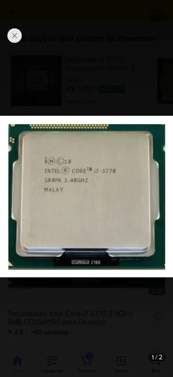 PROCESSADOR I7 3770 