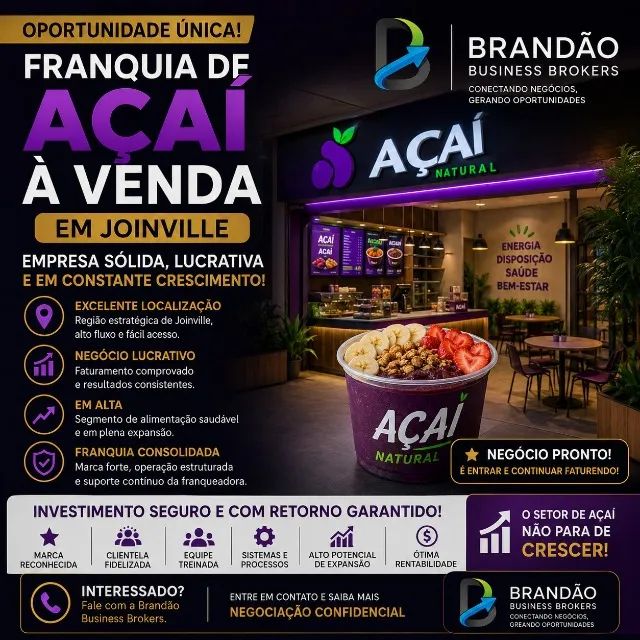 Franquia de Açaí em Joinville 