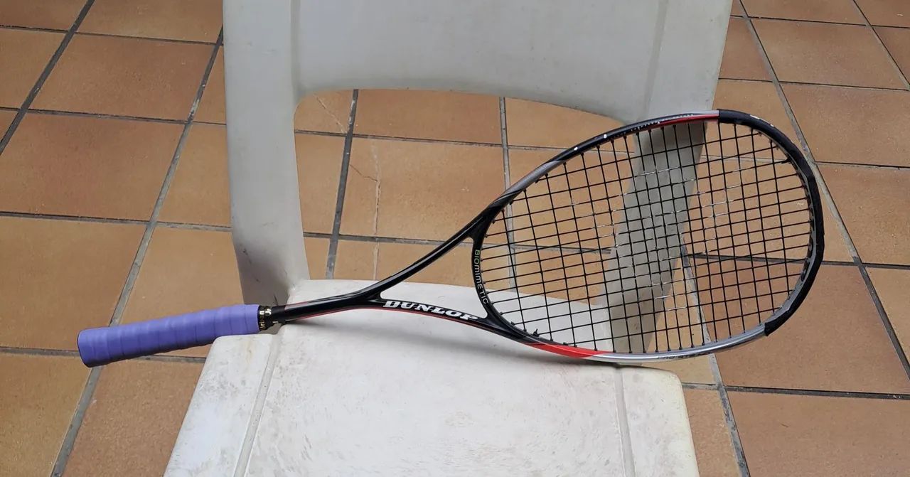 Raquete de squash Dunlop biomimetic biofibre aeroskin - Foto 3