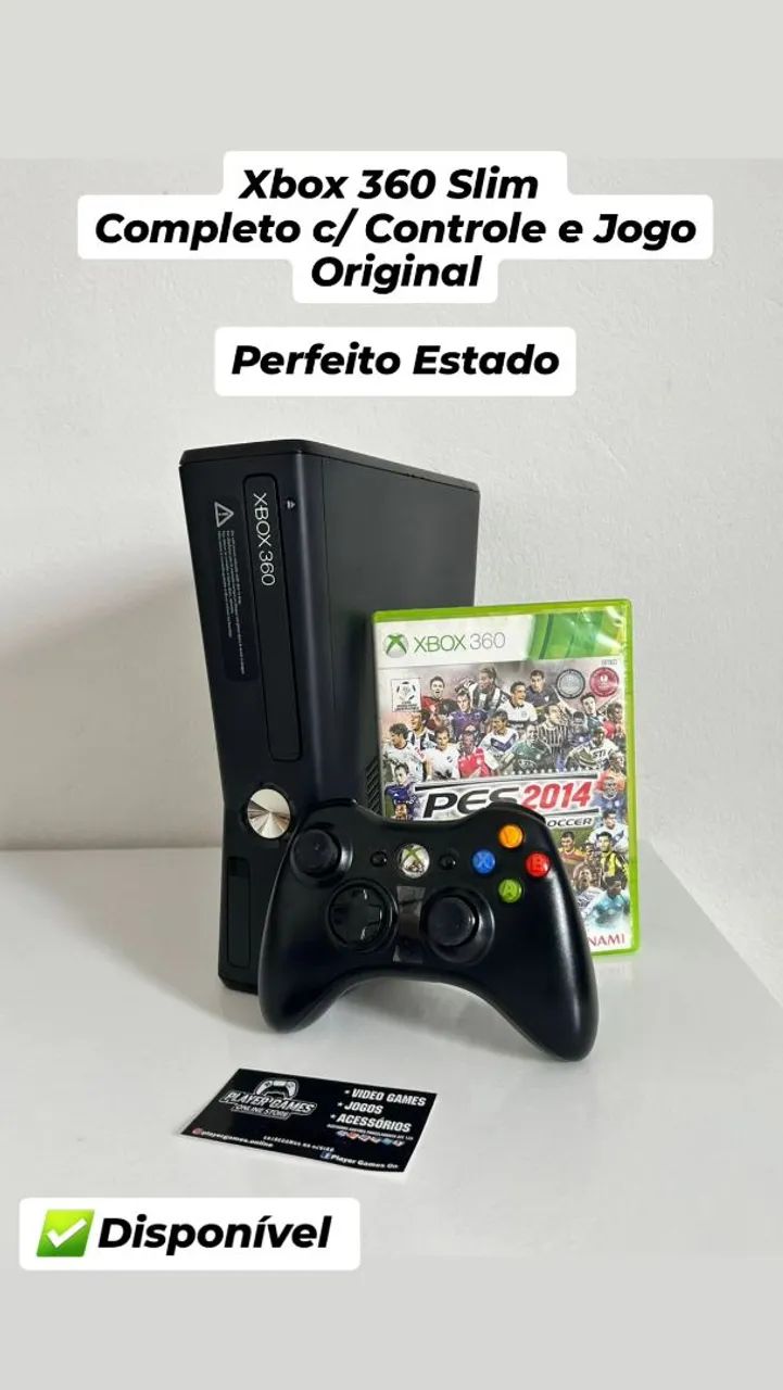 Xbox 360 Slim Completo!! (Aceito Cartão)