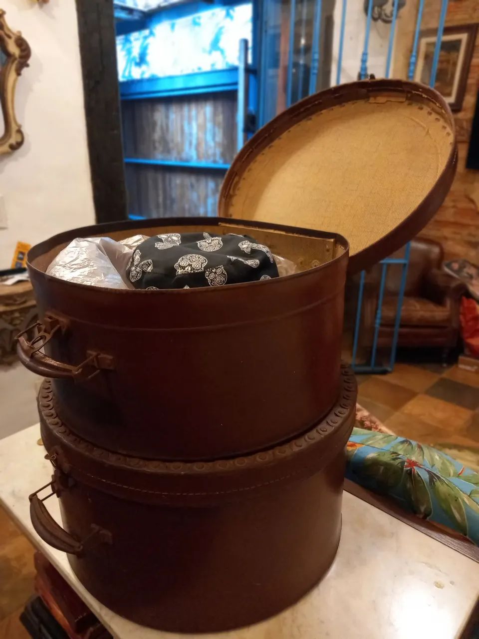 Caixas de Chapéus. Artigo vintage - Foto 2