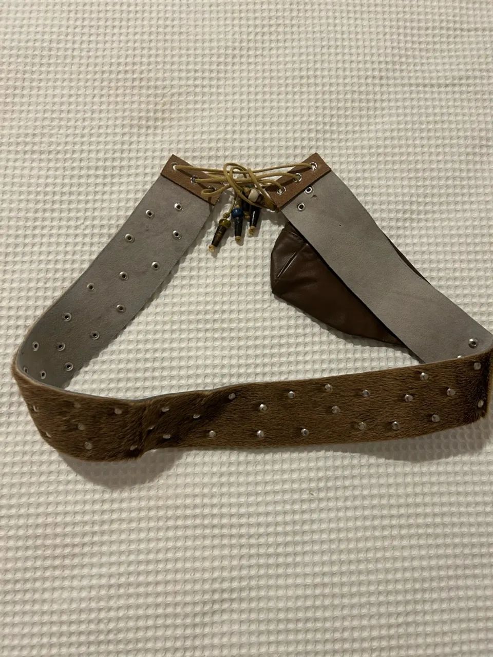 Cinto pochete boho couro  - Foto 4