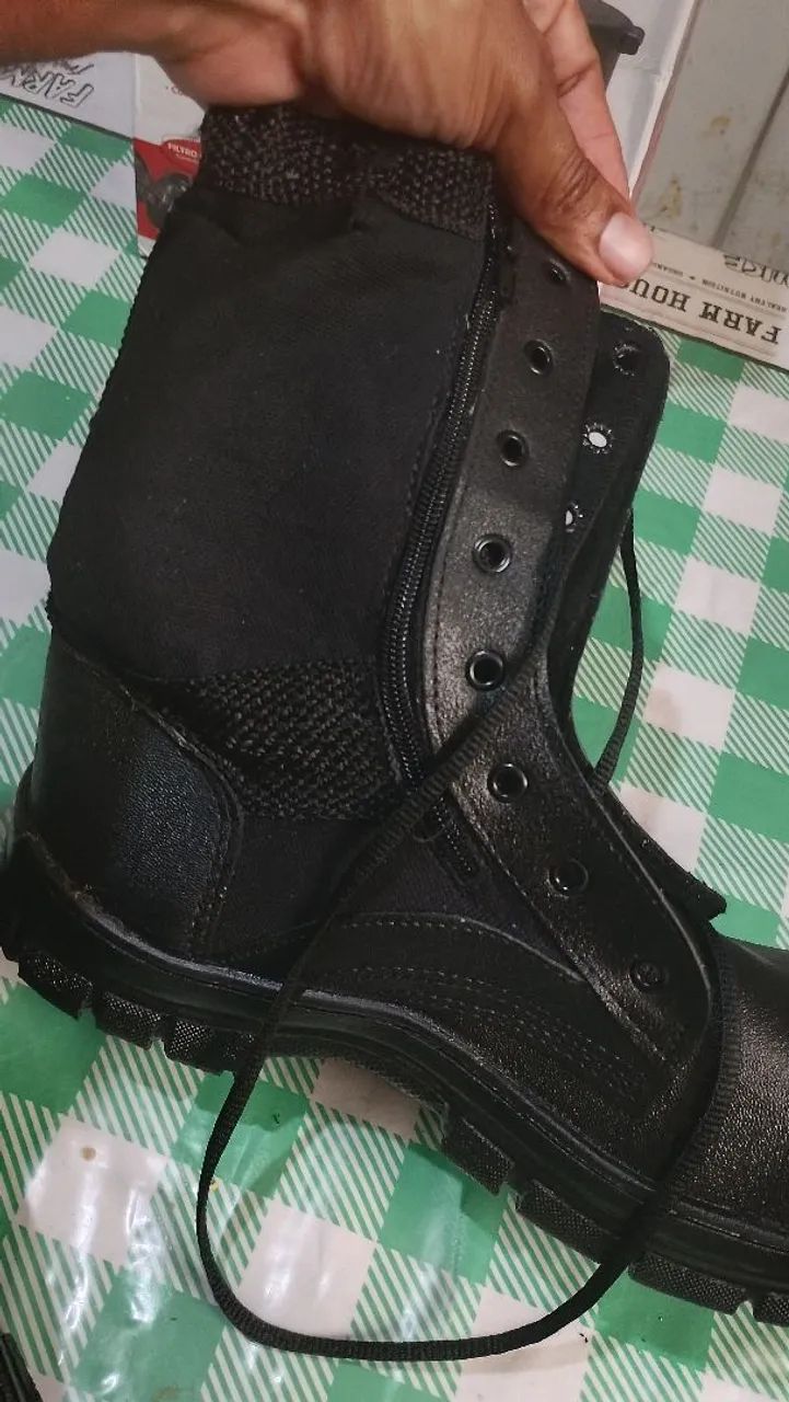 Coturno com ziper - Foto 4