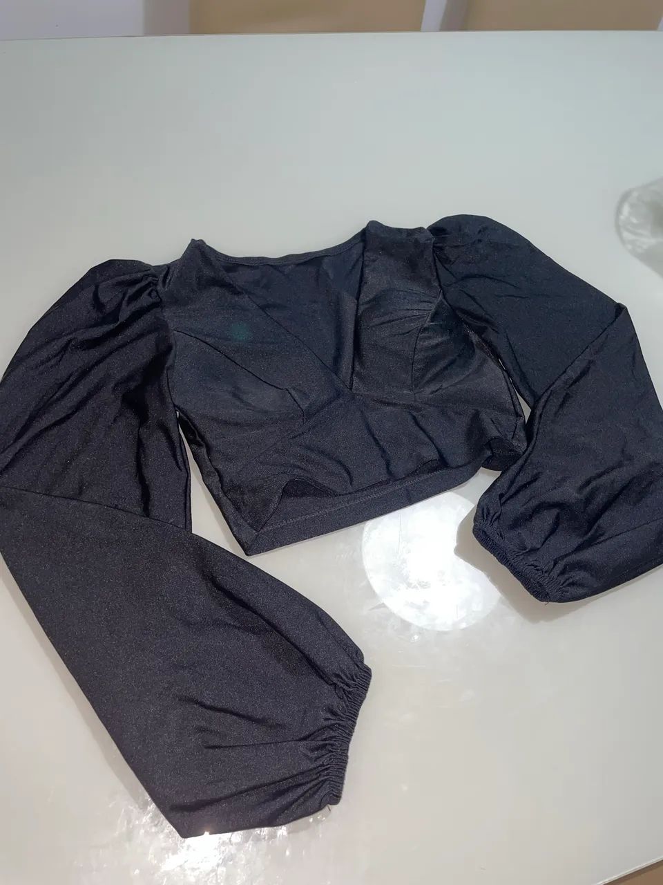 Cropped preto com bojo  - Foto 3