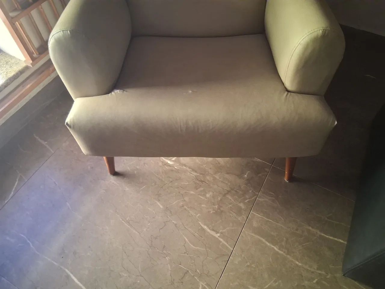Poltrona kiev corino bege - Foto 3
