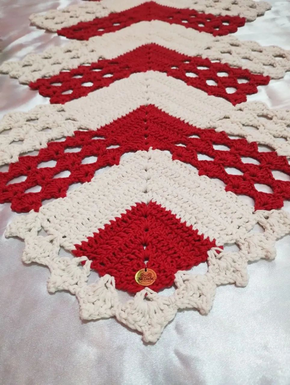 Trilho de mesa crochê  - Foto 3