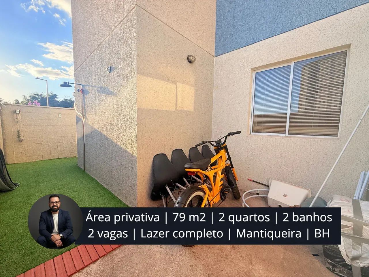 Área privativa com 2 banhos e 2 vagas - Foto 2