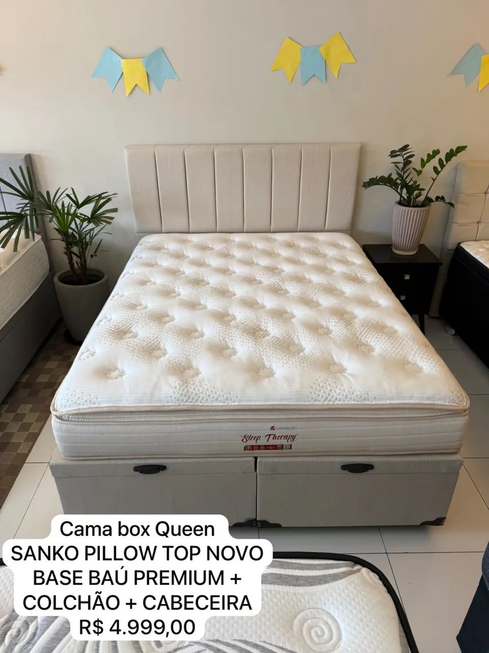 Cama box QUEEN BAÚ COM COLCHÃO - Entrego!  - Foto 4