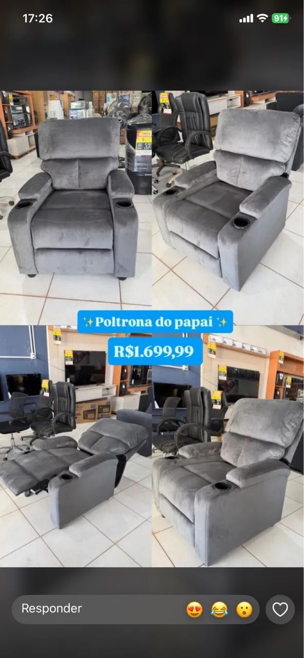 Poltrona Reclinável $1700,00