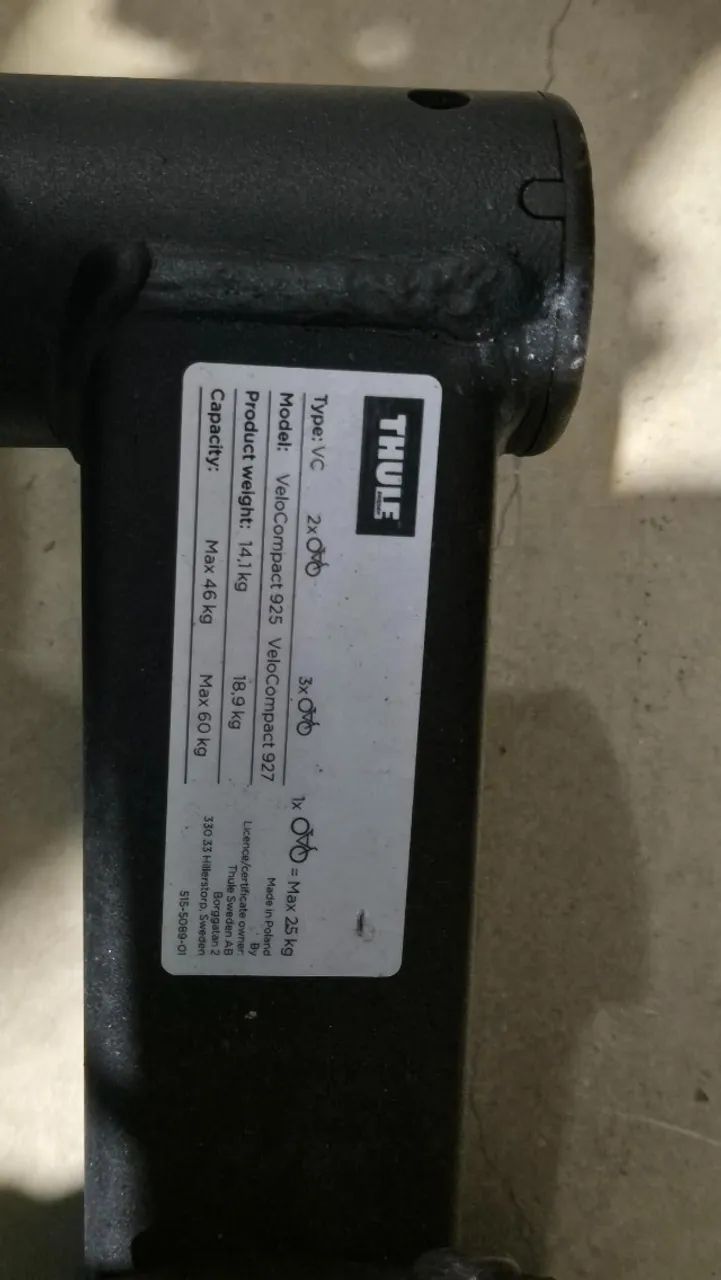 Suporte Para 3 Bicicletas Para Engate Velocompact (927) - Foto 2