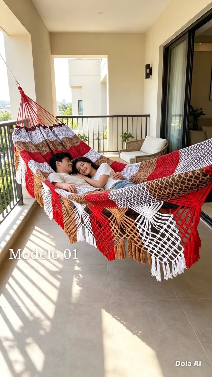 Vendo redes de luxo casal 100% algodão  - Foto 2