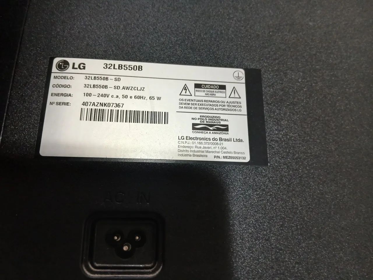 Tv lg 32' Led queimado - Foto 2