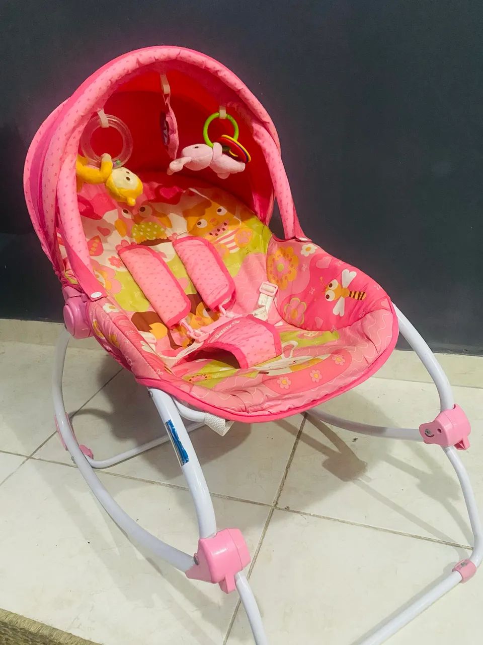 Cadeira Descanso Bebê Rosa - Safety 1st Rosa - Foto 3