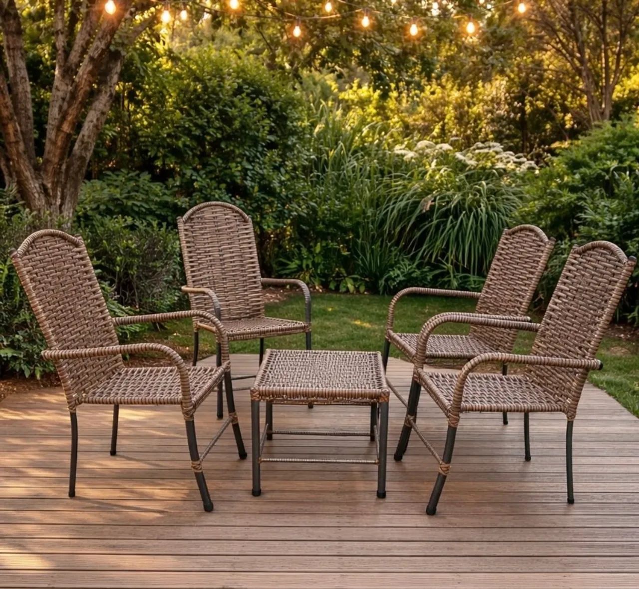 Conjunto de cadeiras para varanda