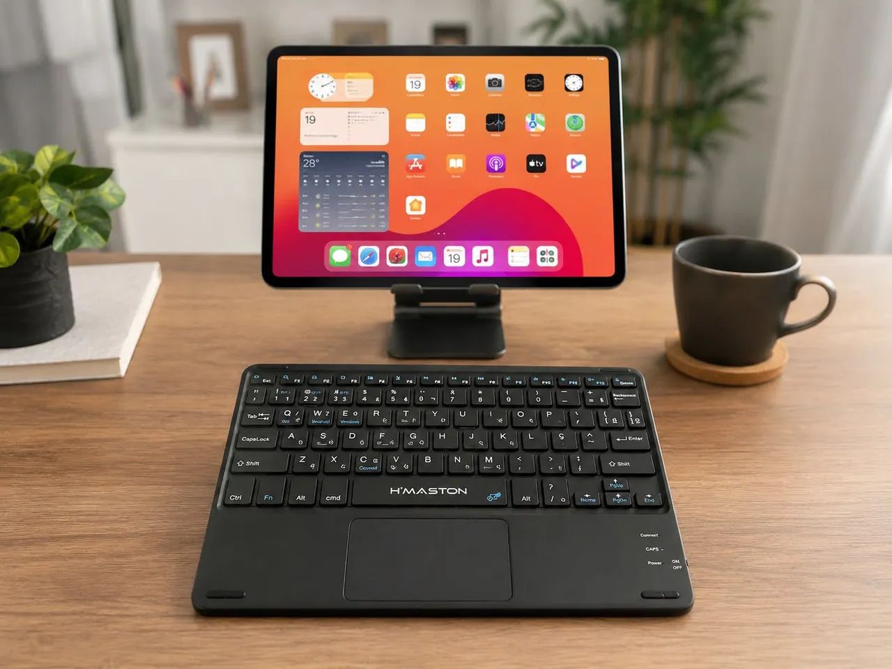Teclado Bluetooth com Touchpad H?Maston JP105 - Foto 3