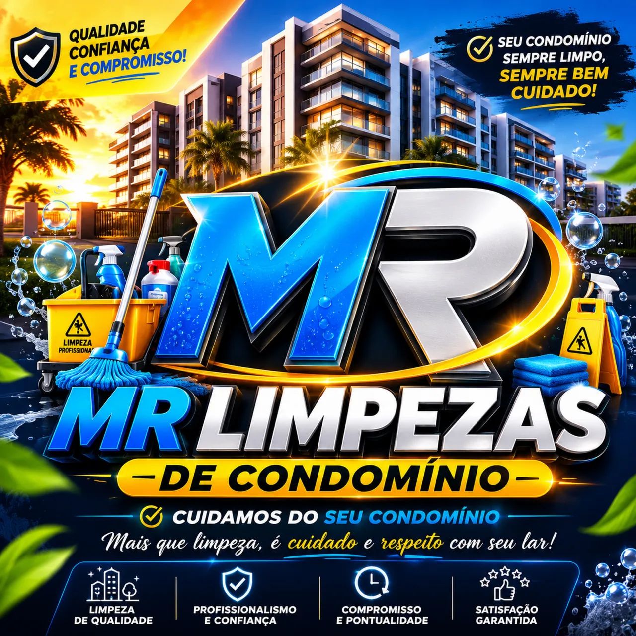 Procuro limpeza de condomínio 