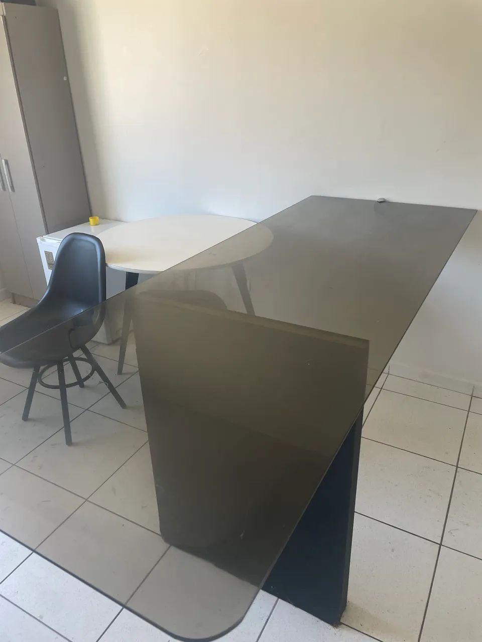 Vendo Mesa de Vidro de 1,80  - Foto 2