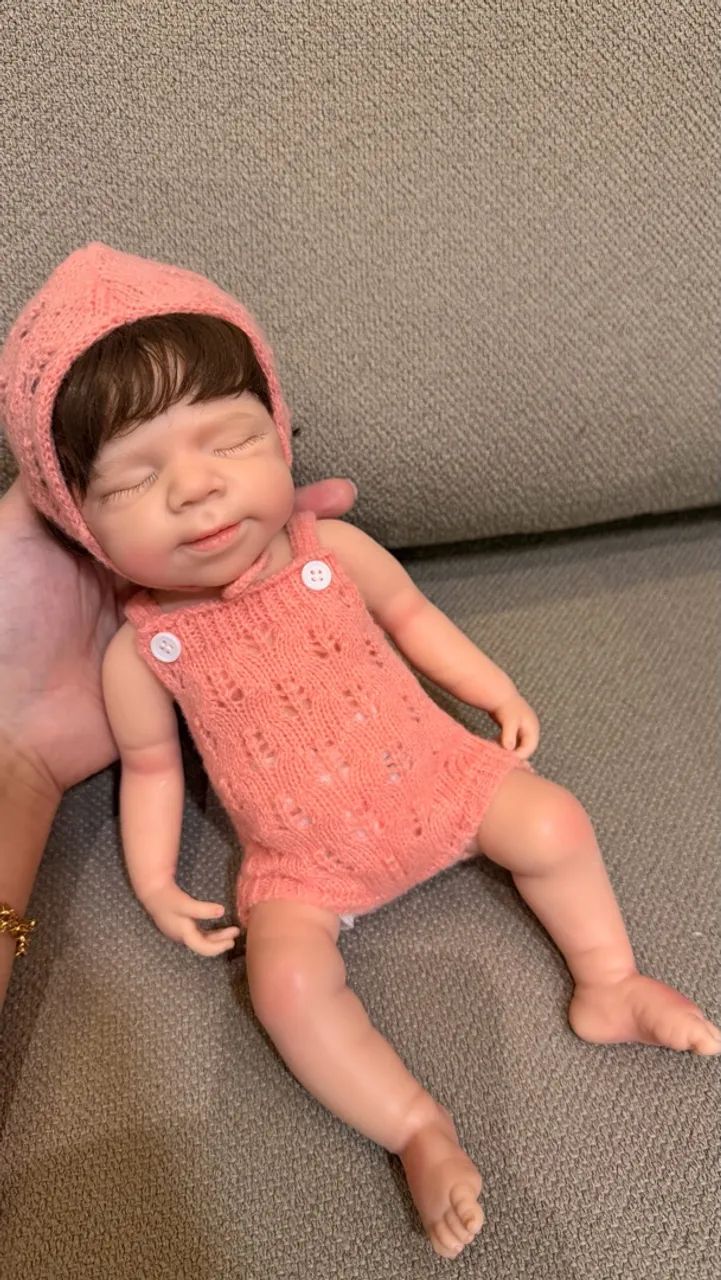 BEBÊ REBORN SILICONE SÓLIDO  - Foto 3