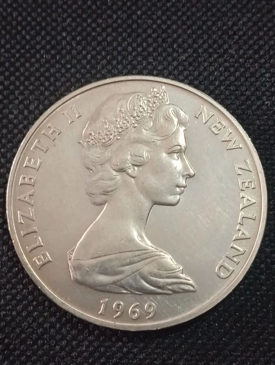 Moeda Prata Nova Zelândia 1969