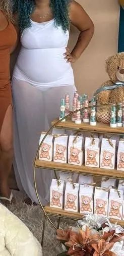 Vestido branco de tule 