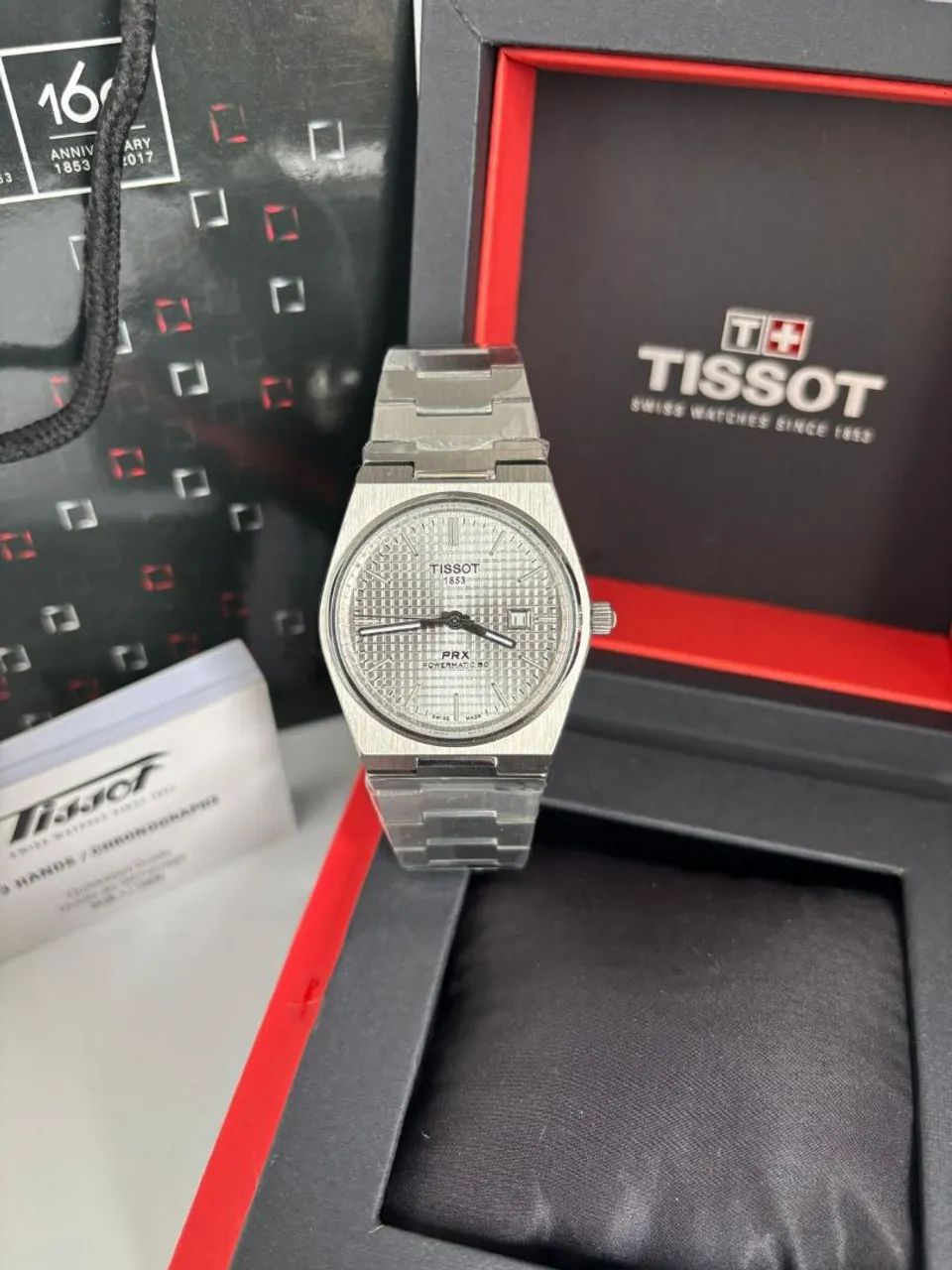 Relógio Estilo Tissot Powermatic 80 Automático em Aço 904L
