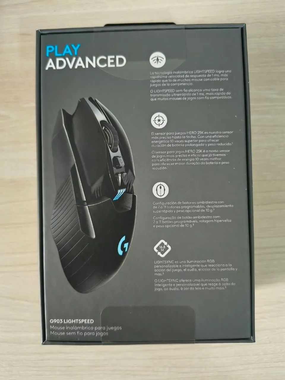 MOUSE LOGITECH G 903 NOVO LACRADO  - Foto 3